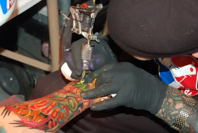 Tattoo studio interior
